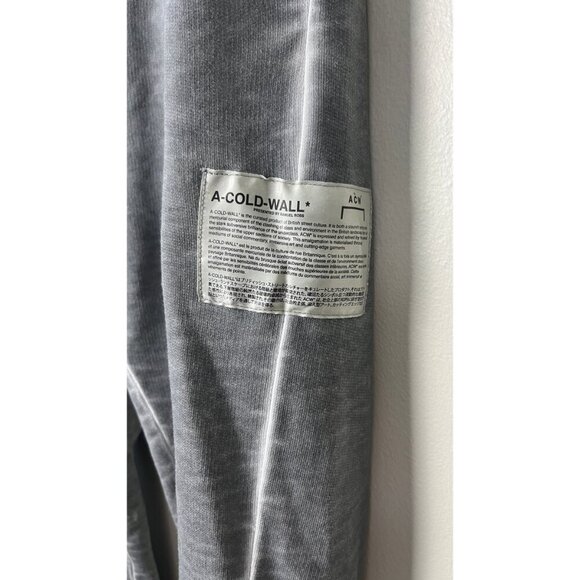 A-COLD WALL*  GRAY WASHED OVERDYED SWEATPANTS - Picture 4 of 8